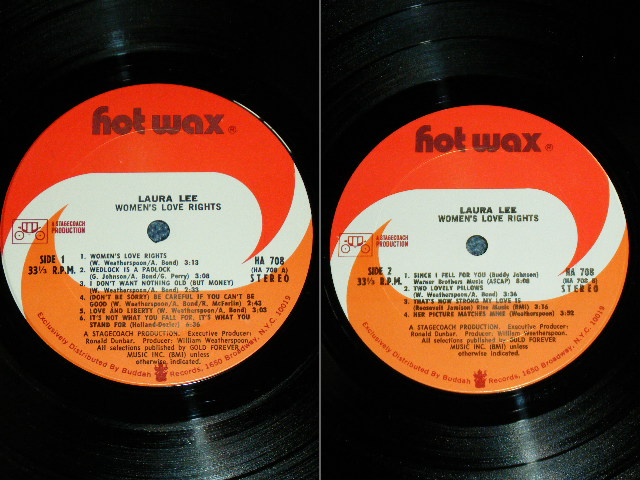 画像: LAURA LEE -  WOMAN'S LOVE RIGHTS ( Ex+/MINT- ; CUT OUT ) / 1971 US AMERICA ORIGINAL Used  LP 