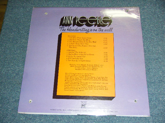 画像: ANN PEEBLES - THE HANDWRITING IS ON THE WALL   (SEALED) / 1978 US AMERICA ORIGINAL "BRAND NEW SEALED"  LP 