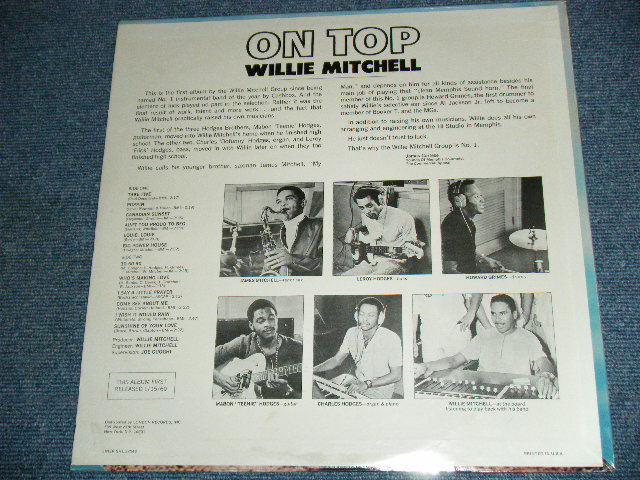 画像: WILLIE MITCHELL - ON TOP / 1969  US AMERICA ORIGINAL "BRAND NEW SEALED"  LP 