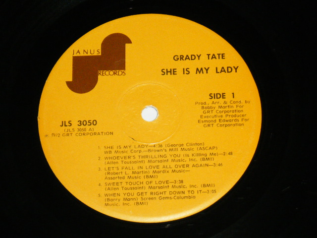 画像: GRADY TATE - SHE IS MY LADY / 1972  US AMERICA ORIGINAL Used LP 