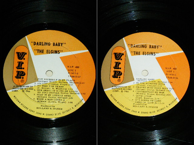 画像: THE ELGINS - DARLING BABY / 1966 US AMERICA ORIGINAL Used LP 