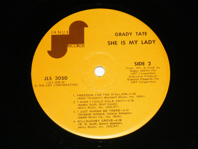 画像: GRADY TATE - SHE IS MY LADY / 1972  US AMERICA ORIGINAL Used LP 