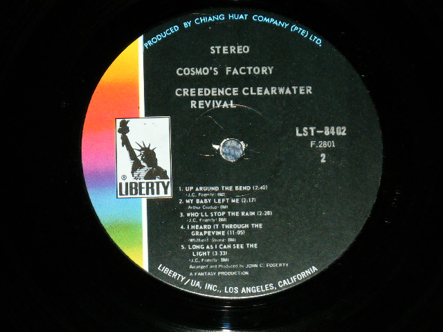 画像: CCR CREEDENCE CLEARWATER REVIVAL -  COSMO'S FACTORY ( Matrix #  F 2800/ F 2801 )  ( VG+++/Ex+++, Ex Looks:Ex+++ ) / 1970 UK ENGLAND ORIGINAL Used LP 