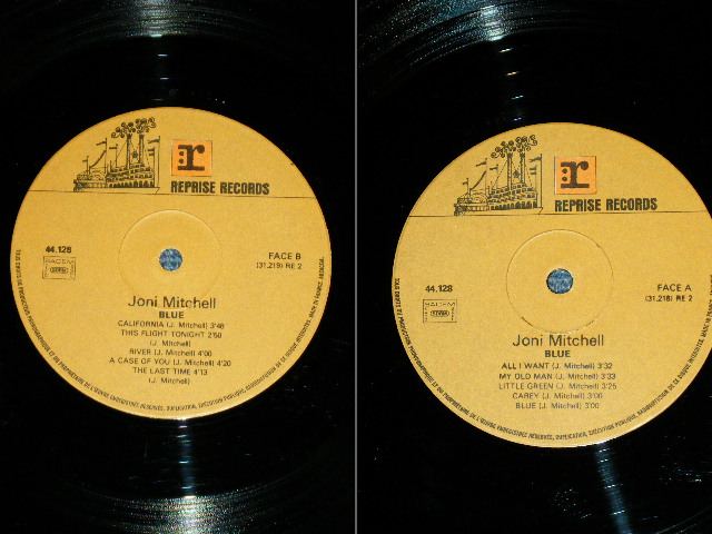 画像: JONI MITCHELL  - BLUE (Matrix # : A) 31218 C /B) 31219 C )  (Ex++/MINT-)   / 1970 FRANCE FRENCH  ORIGINAL "1st Press BROWN Label" Used  LP