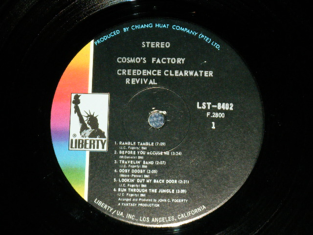 画像: CCR CREEDENCE CLEARWATER REVIVAL -  COSMO'S FACTORY ( Matrix #  F 2800/ F 2801 )  ( VG+++/Ex+++, Ex Looks:Ex+++ ) / 1970 UK ENGLAND ORIGINAL Used LP 