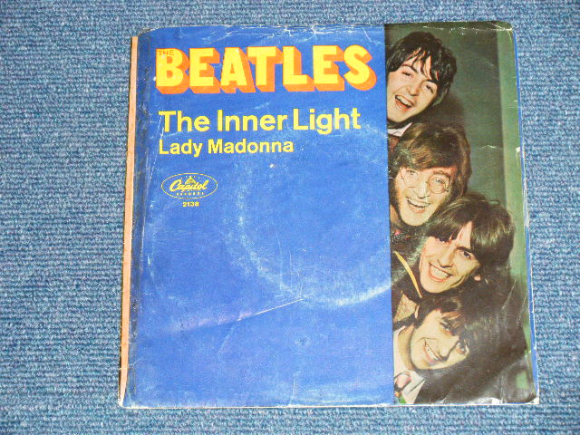 画像: The BEATLES -  LADY MADONNA : THE INNER LIGHT   ( VG+++/Ex++;) / 1968 US AMERICA ORIGINAL Used 7" Single With PICTURE SLEEVE 