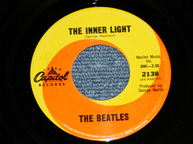 画像: The BEATLES -  LADY MADONNA : THE INNER LIGHT   ( VG+++/Ex++;) / 1968 US AMERICA ORIGINAL Used 7" Single With PICTURE SLEEVE 
