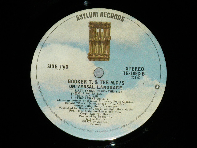 画像: BOOKER T AND THE MG's - UNIVERSAL LANGUAGE (Matrix #  A) 7E-1093 A-1 CSM  /B) 7E-1093 B-1 CSM ) (Ex+++/MINT-) / 1977 US AMERICA ORIGINAL Used LP 