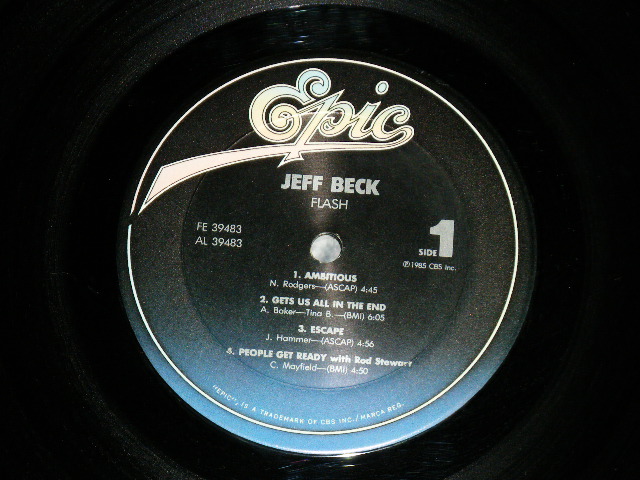 画像: JEFF BECK - FLASH  ( Ex+++/MINT-) / 1985  US AMERICA  ORIGINAL Used LP 