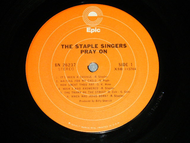 画像: The STAPLE SINGERS - AMEN! (VG, Ex+/MINTEDSP, STAMPOBC,TEAR OFC-)  / 1965 US AMERICA  ORIGINAL  "YELLOW  Label"  Used LP 