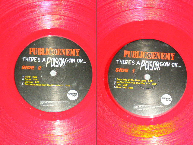 画像: PUBLIC ENEMY - THERE'S A POISON GOIN ON ...(Ex+++/MINT-)  / 1999 US AMERICA  ORIGINAL  Limited   "RED WAX Vinyl"  Used 2-LP's 
