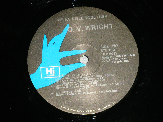画像: O.V. WRIGHT - WE'RE STILL TOGETHER ( Ex++/MINT- : BB, EDSP)  / 1979 US AMERICA  ORIGINAL  Used LP