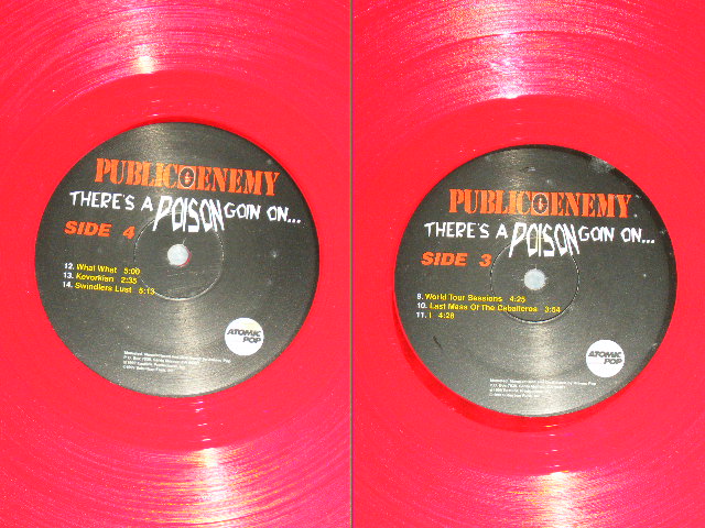 画像: PUBLIC ENEMY - THERE'S A POISON GOIN ON ...(Ex+++/MINT-)  / 1999 US AMERICA  ORIGINAL  Limited   "RED WAX Vinyl"  Used 2-LP's 