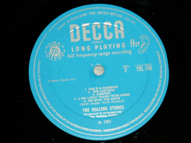 画像:  THE ROLLING STONES - THEIR SATANIC MAJESTIES REQUEST (Matrix## A)ARL-8126-T2-1K B)ARL-8127-T2-1K) (VG++,Ex++/Ex++ Looks:Ex+) / 1967 UK ENGLAND ORIGINAL "Un-boxed DECCA Label" MONO Used LP 