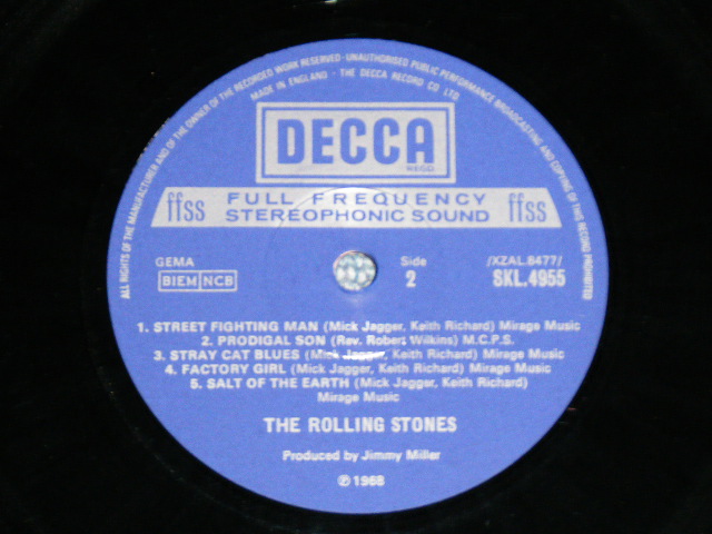 画像: ROLLING STONES -  BEGGARS BANQUET  (Matrix# A) XZAL-8476-4K / B) XZAL-8477-2K  ) ( MINT-/MINT- Ultra Clean Copy - ) /   UK ENGLAND  2nd Press "Boxed 'DECCA' Label"  STEREO  Used LP