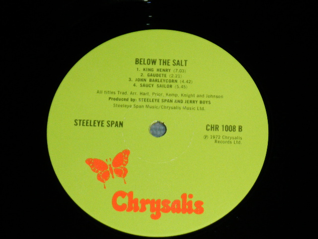画像: STEELEYE SPAN -  BELOW THE SALE  :With INSERTS ( Matrix # 1U/1U)  ( Ex++/MINT- : EDSP  ) / 1972  UK ENGLAND ORIGINAL "GREEN Labell" Used LP 