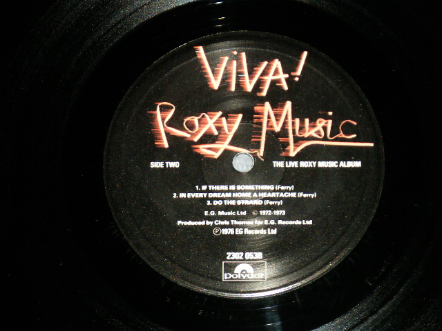 画像: ROXY MUSIC - VIVA! ROXY MUSIC ( Matrix # A) A 1 / B) B 1) ( Ex++/MINT-) / 1976 UK ENGLAND ORIGINAL 1st Press "CUSTOM Label" Used LP 