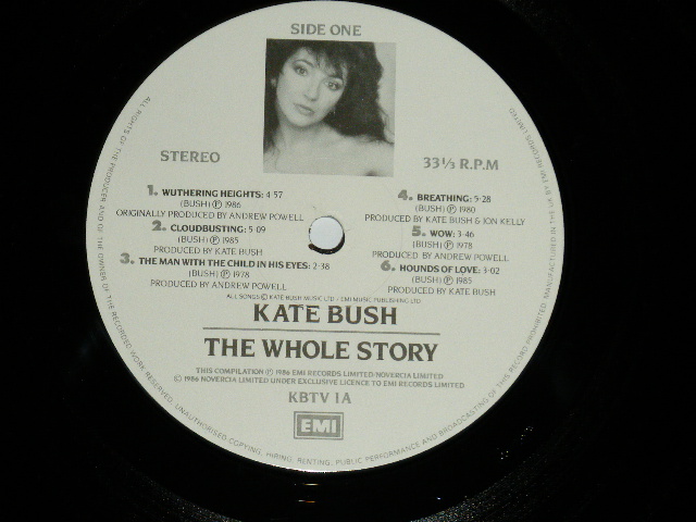 画像: KATE BUSH - THE WHOLE STORY (Ex+++/MINT- ) / 1986 UK ENGLAND ORIGINAL Used LP 