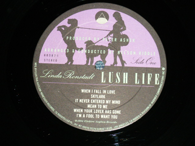 画像: LINDA RONSTADT- LUSH LIFE  ( Ex++/MINT- )  / 1984 US AMERICA  ORIGINAL Used LP 