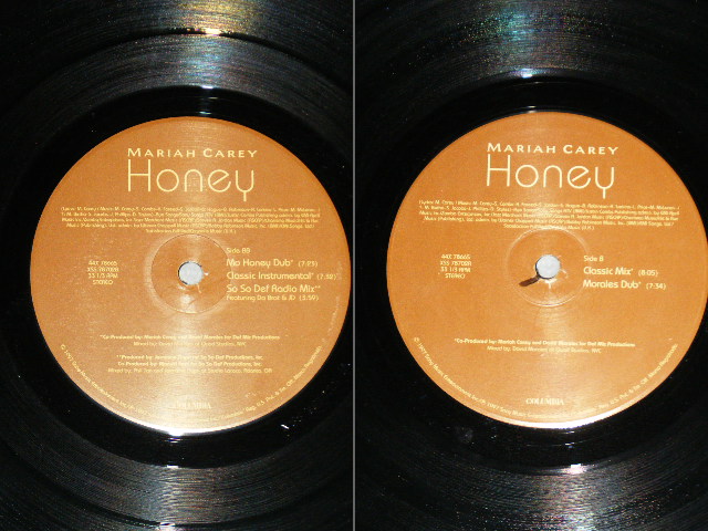 画像: MARIAH CAREY -  HONEY ( Ex+/Ex+++)  / 1997 US AMERICA ORIGINAL Used 2-12" / Double 12"  