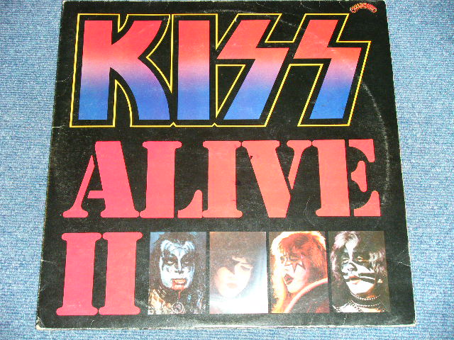 画像:  KISS - ALIVE II  ( Ex++/Ex+++)  / 1977 UK ENGLAND ORIGINAL Used 2-LP 