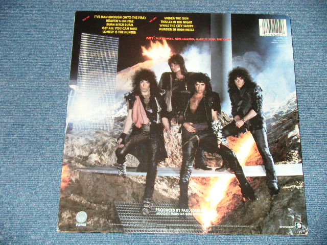 画像:  KISS - ANIMALIZE ( Ex+++.MINT-)  / 1984 UK ENGLAND ORIGINAL Used  LP 