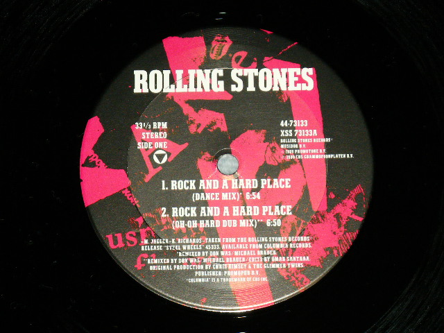 画像: ROLLING STONES - ROCK AND A HARD PLACE  (MINT-/MINT-) / 1989 US AMERICA  ORIGINAL  12" SINGLE 