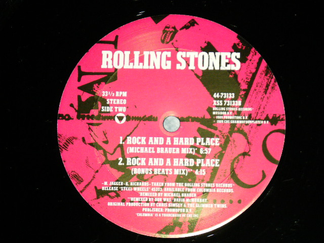 画像: ROLLING STONES - ROCK AND A HARD PLACE  (MINT-/MINT-) / 1989 US AMERICA  ORIGINAL  12" SINGLE 