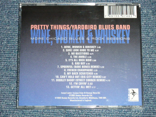 画像: PRETTY THINGS/YARDBIRD BLUES BAND - WINE WOMAN & WHISKY : MORE CHICAGO BLUES & ROCK SESSIONS  ( MINT/MINT) / 1993 UK ENGLAND  ORIGINAL Used CD 