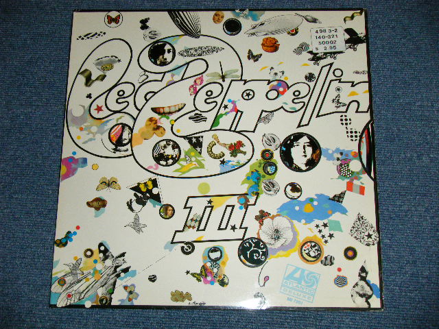 画像:  LED ZEPPELIN -  III  ( Matrix Number A) ATL-SD-7201-A PF /B)) ATL-SD-7201-B PF )  ( Ex++/ Ex++)  /1970 US AMERICA ORIGINAL  "1841 BROADWAY" Credit at Bottom at Label  " EXPROT To GERMAN" Custom Export Record Number  Used LP