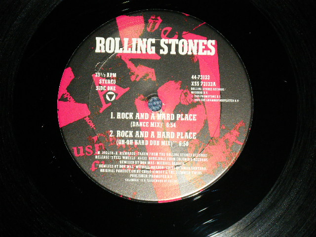 画像: ROLLING STONES - ROCK AND A HARD PLACE  (Ex+++/MINT-) / 1989 US AMERICA  ORIGINAL "BB HOLE for PROMO" 12" SINGLE 
