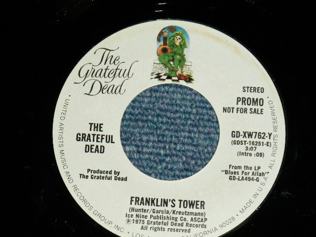 画像: GRATEFUL DEAD -  FRANKLIN'S TOWER(MINT-/MINT- ）/ 1975 US AMERICA ORIGINAL "PROMO Only Same Flip M/ST" Used   7" 45 rpm Single  
