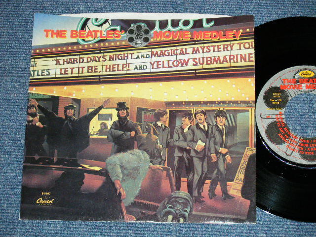 画像1: The BEATLES -  MOVIE MEDLEY : I'M HAPPY JUST TO DANCE WITH YOU   (MINT-/MINT- / 1982 US AMERICA  ORIGINAL Used 7" Single With PICTURE SLEEVE 