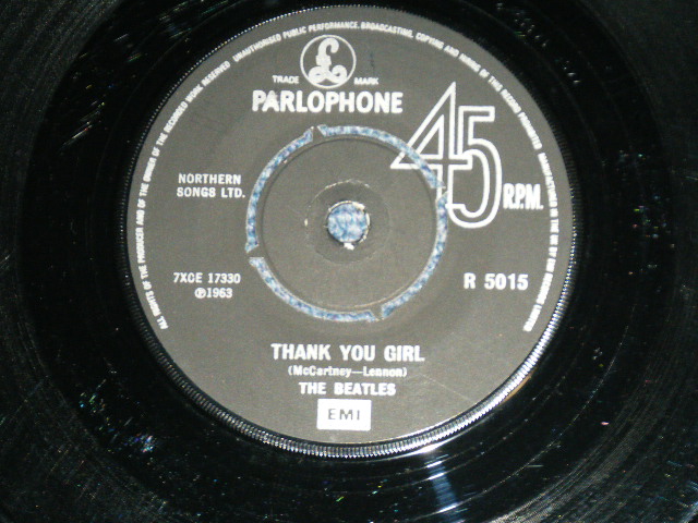 画像: The BEATLES - FROM ME TO YOU : THANK YOU GIRL   (Ex/Ex++) / 1980's USK ENGLAND REISSUE Used 7" Single With PICTURE SLEEVE