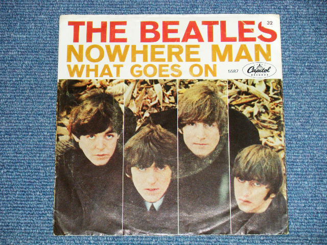 画像: The BEATLES -  NOWHERE MAN : WHAT GOES ON (Ex++/Ex++) / 1966 US AMERICA ORIGINAL Used 7" Single With PICTURE SLEEVE b 