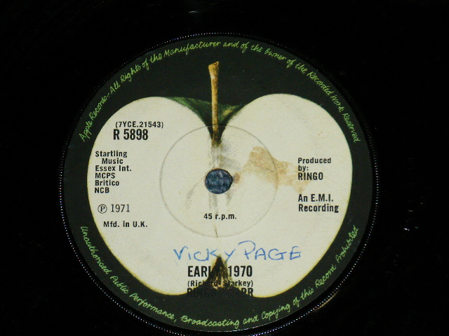 画像: RINGO STARR of The BEATLES - IT DON'T COME EASY : EARLY 1970  (Ex++/Ex++ : WOL)  / 1971 UK ENGLAND ORIGINAL Used  7" Single