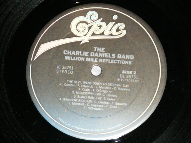 画像: The CHARLIE DANIELS BAND - MILLION MILE REFLECTIONS ( SEALED )  / 1979 US AMERICA  ORIGINAL "BRAND NEW SEALED" LP 