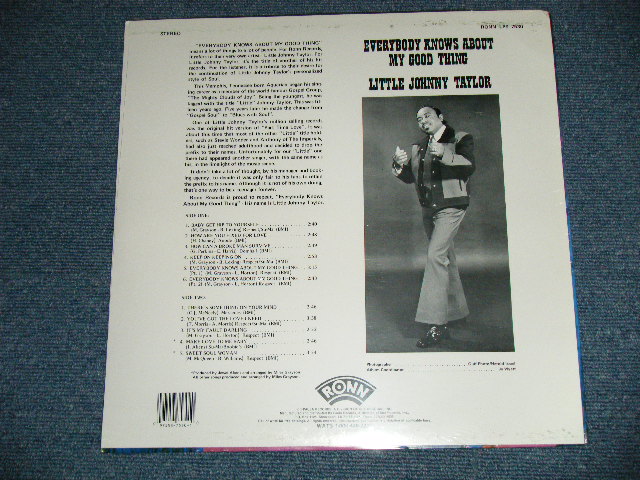 画像: LITTLE JOHNNY TAYLOR - EVERYBODY KNOWS ABOUT MY GOOD THING ( SEALED )  / US AMERICA REISSUE  "BRAND NEW SEALED"  LP 