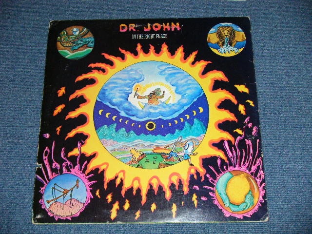 画像: DR. JOHN - IN THE RIGHT PLACE( Matrix # B/B )  ( Ex+/MINT Cut Out-,EDSP ) /  1973 US AMERICA ORIGINAL  1st Press "YELLOW Label with 1841 BROARWAY" Used LP