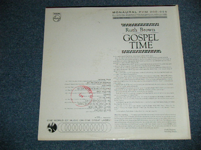 画像: RUTH BROWN - GOSPEL TIME (Ex++/Ex+++ Looks:Ex+) / 1962 US AMAERICA ORIGINAL MONO Used LP