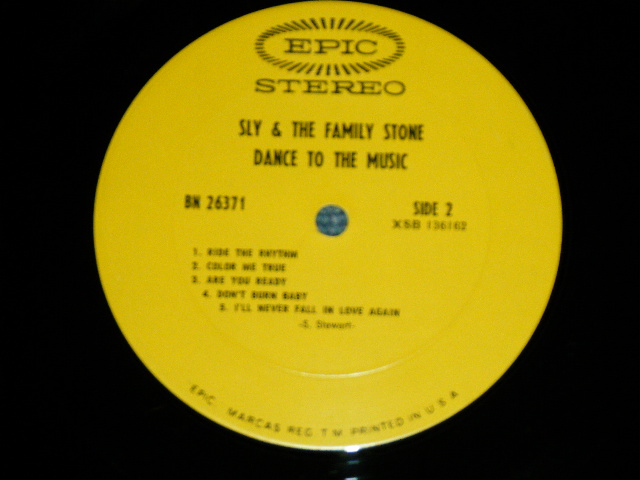 画像: SLY & THE FAMILY STONE - DANCE TO THE MUSIC ( Ex++/MINT- B-1:Ex++) / 1968 US AMERICA ORIGINAL "1st Press Jacket" Used  LP  