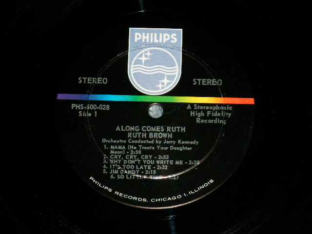 画像: RUTH BROWN - ALONG COMES RUTH  (Ex+++/MINT-) / 1962 US AMAERICA ORIGINAL STEREO  Used LP