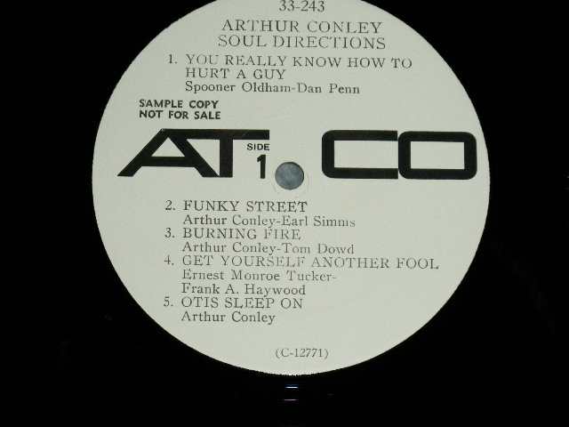 画像: ARTHUR CONLEY - SOUL DIRECTIONS　(Ex+/MINT- Small Press Miss,WOBC) / 1968 US AMERICA ORIGINAL  "PROMO ONLY MONO Mix" Used LP