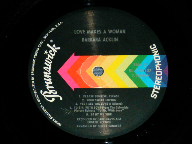 画像: BARBARA ACKLIN - LOVE MAKES A WOMAN  ( Ex++/Ex+++: BB) / 1968  US AMERICA ORIGINAL Used  LP