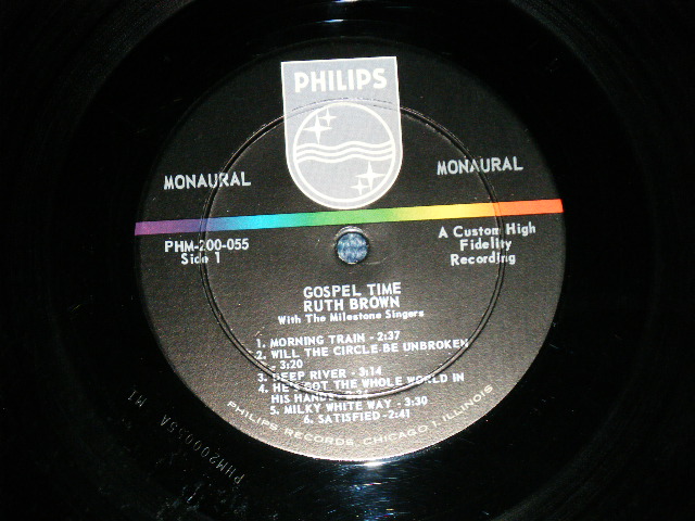画像: RUTH BROWN - GOSPEL TIME (Ex++/Ex+++ Looks:Ex+) / 1962 US AMAERICA ORIGINAL MONO Used LP