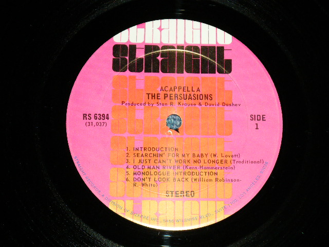 画像: The PERSUASIONS - ACAPPELLA (Ex++/Ex+++)  / 1970 US AMERICA ORIGINAL Used LP 