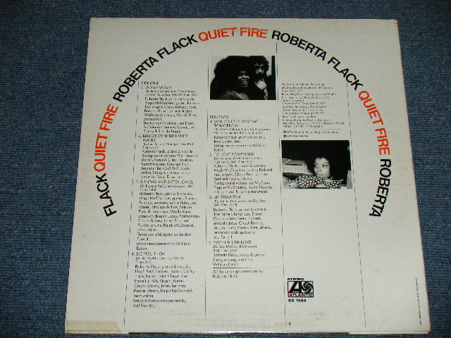 画像: ROBERTA FLACK - QUIET FIRE ( Ex++/Ex+++ WOFC )  / 1971 CANADA ORIGINAL "RED & GREEN  Label"   Used LP 