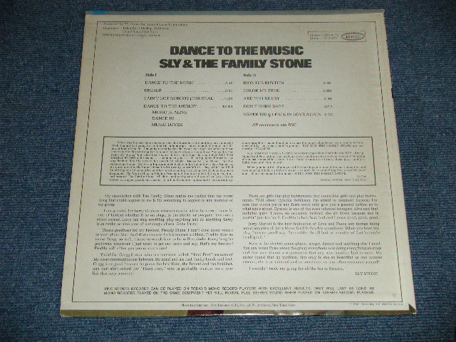 画像: SLY & THE FAMILY STONE - DANCE TO THE MUSIC ( Ex++/MINT- B-1:Ex++) / 1968 US AMERICA ORIGINAL "1st Press Jacket" Used  LP  
