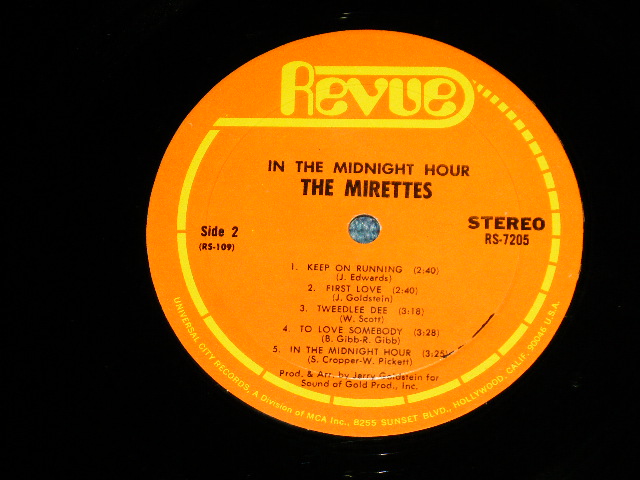 画像: The MIRETTES (IKETTES) - IN THE MIDNIGHT HOUR  (Ex+/MINT- ) / 1968 US AMERICA ORIGINAL STEREO   Used LP