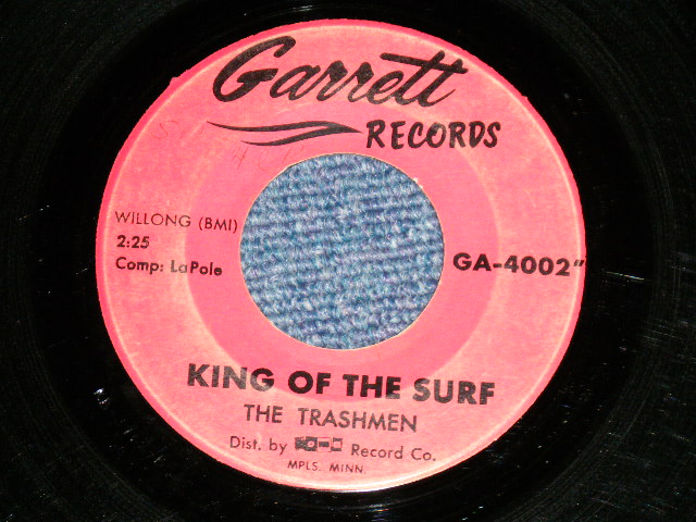画像: THE TRASHMEN -  SURFIN' BIRD / KING OF THE SURF ( Ex++ Looks:Ex / Ex++ Looks:Ex) / 1963 US AMERICA ORIGINAL Used 7" Single 